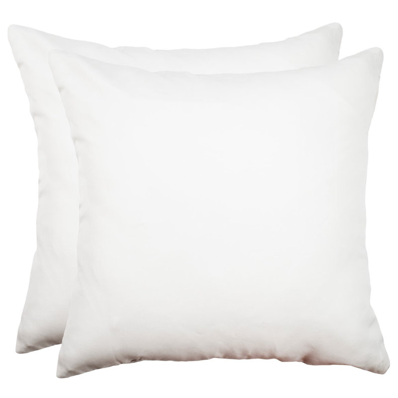 Modern Blue Geometric Embroidered Square Throw Pillow Set