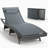 All Weather Outdoor Patio Wicker Chaise Lounge Chair