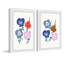 Flowers Are Friends - 2 Piece Single Picture Frame Painting Set-1786675634