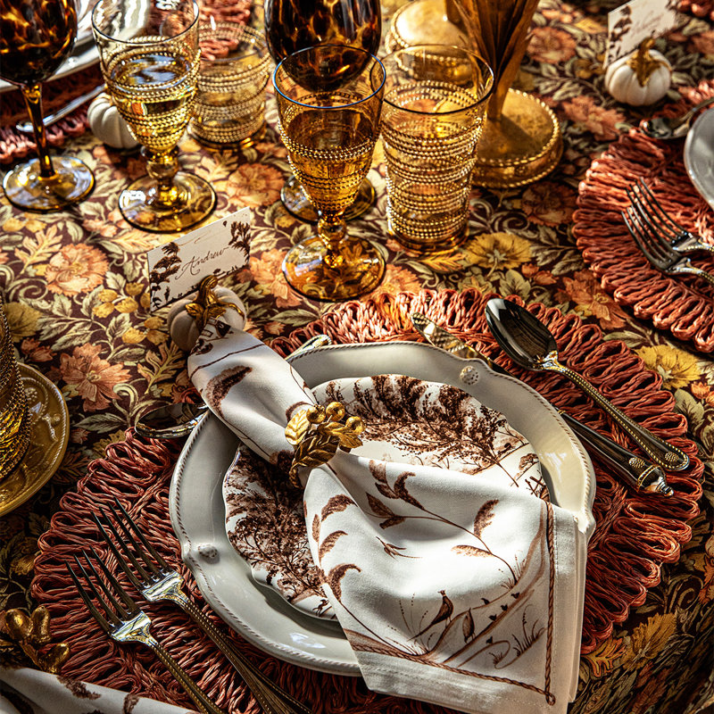 Forest Walk Leaf Napkin Ring Assorted - Gold