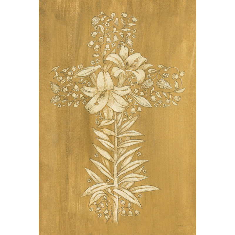 Holiday Cross IV by Beth Grove - Wrapped Canvas Painting, 46cm H x 30cm W x 3.8cm D