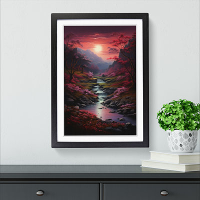 Landscape Tachisme - Framed Print