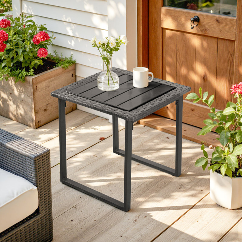 Table basse Arusha, Noir, Individuel