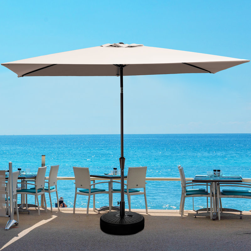 Parasol de marché carré Myari, Beige