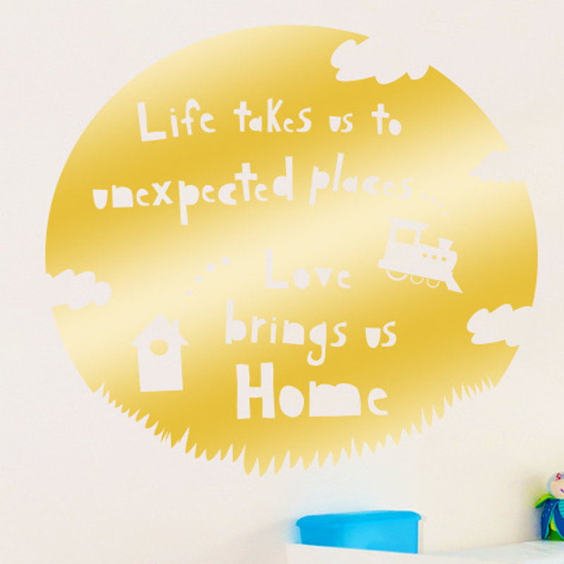 Wall Decal, Shiny Gold