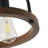 3-Lamp matte black dimmable circular ceiling light
