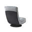 Fauteuil inclinable en lin / chaise sur pied, beige-1037188645