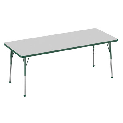 Rectangle T-Mold Adjustable Height Activity Table