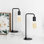 Ensemble de lampes de bureau 15,9 "noires