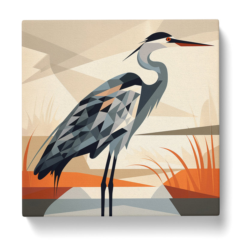 Heron Constructivism No.2 - Wrapped Canvas, 50cm H x 50cm W x 3cm D