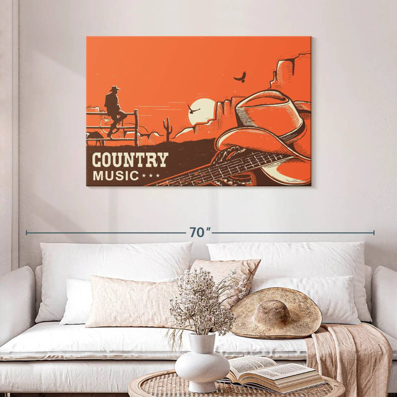 Abarca Cowboy Country Music, H 30 po x l 45 po