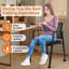 Chaise de bureau empilable avec roulettes, dossier en filet