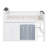 All-in-One Elevated Bed Featuring Multi-Compartment Cabinet, Hanging Closet, and Energy-Efficient LED Strip-149267907