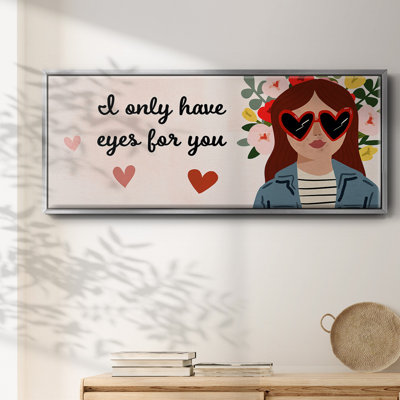 Darling Valentine Collection D- Framed Canvas