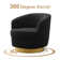 Velvet Swivel Barrel Chair (Set of 2)