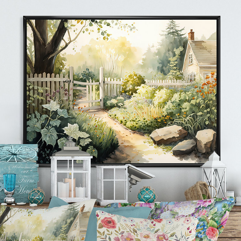 «Farm Fresh Garden III», reproduction sur toile, H 12 po x l 20 po x P 1 po, Cadre flottant noir