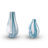 Mia Teardrop Striped Handblown Glass Vase Set-Striped Artistry for Your Home-1331957648
