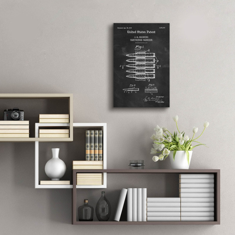 «Carrier Blueprint Vernis tableau noir», art mural en verre acrylique, H 24 po x l 16 po x P 0,2 po