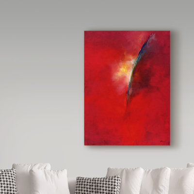 Barabbas 'Everyones Gone To The Moon' Acrylic Painting Print on Wrapped Canvas
