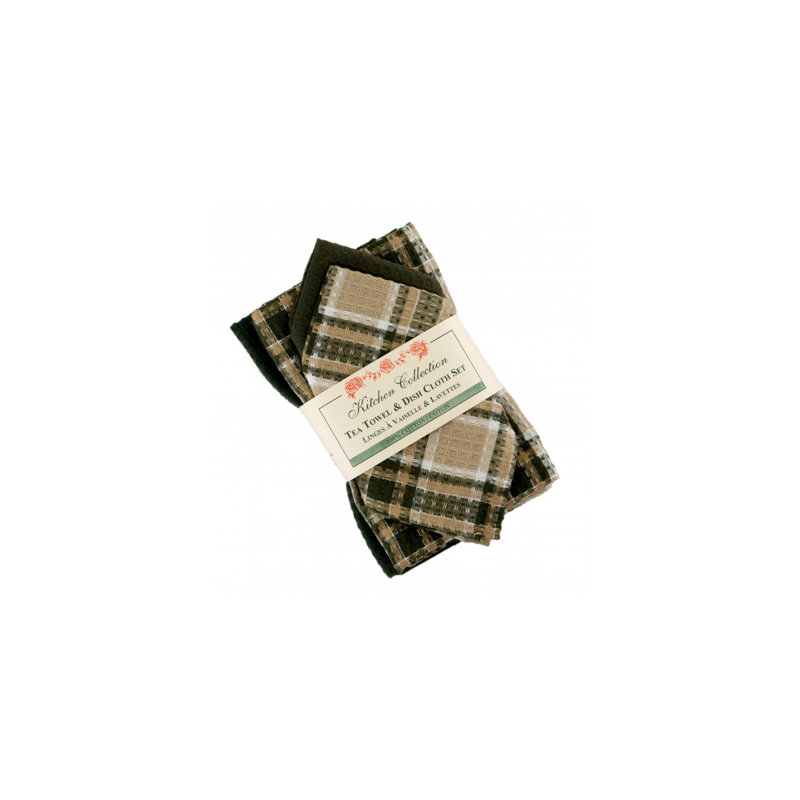Ensemble de literie 4 pièces Kaisey-Lee, Vert