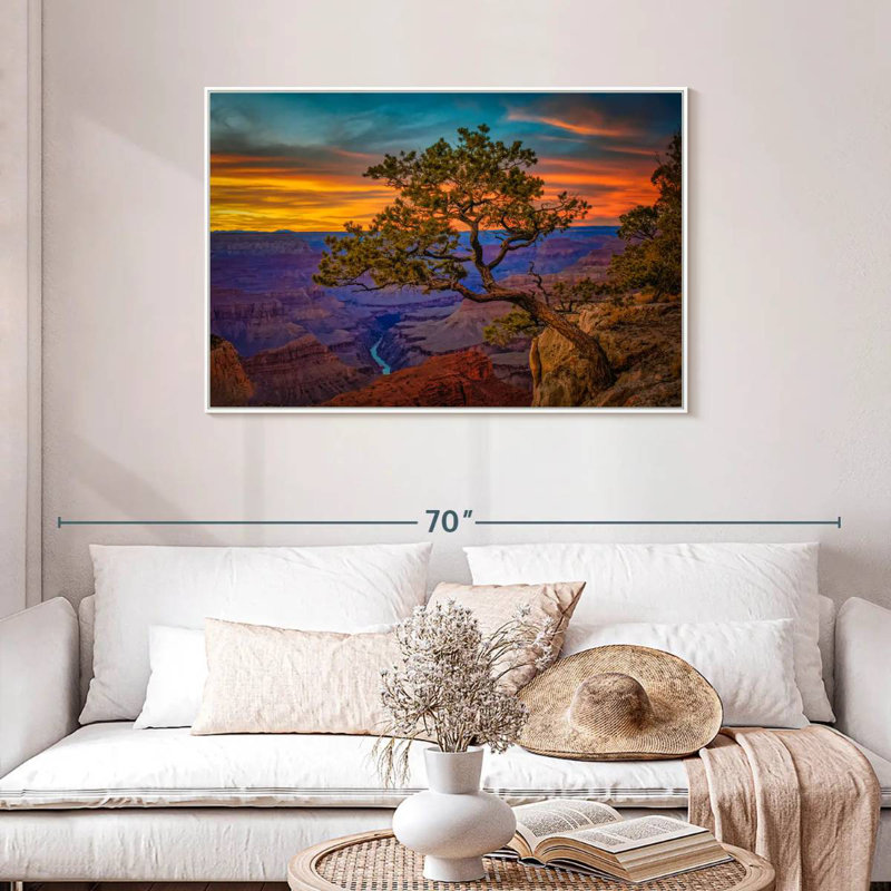Genévrier du Grand Canyon, Cadre flottant blanc, 43 po x 29 po