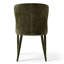 Ensemble de salle à manger rond de 60 pouces en placage de bois avec piédestal et fauteuils à oreilles en chenille-663056128