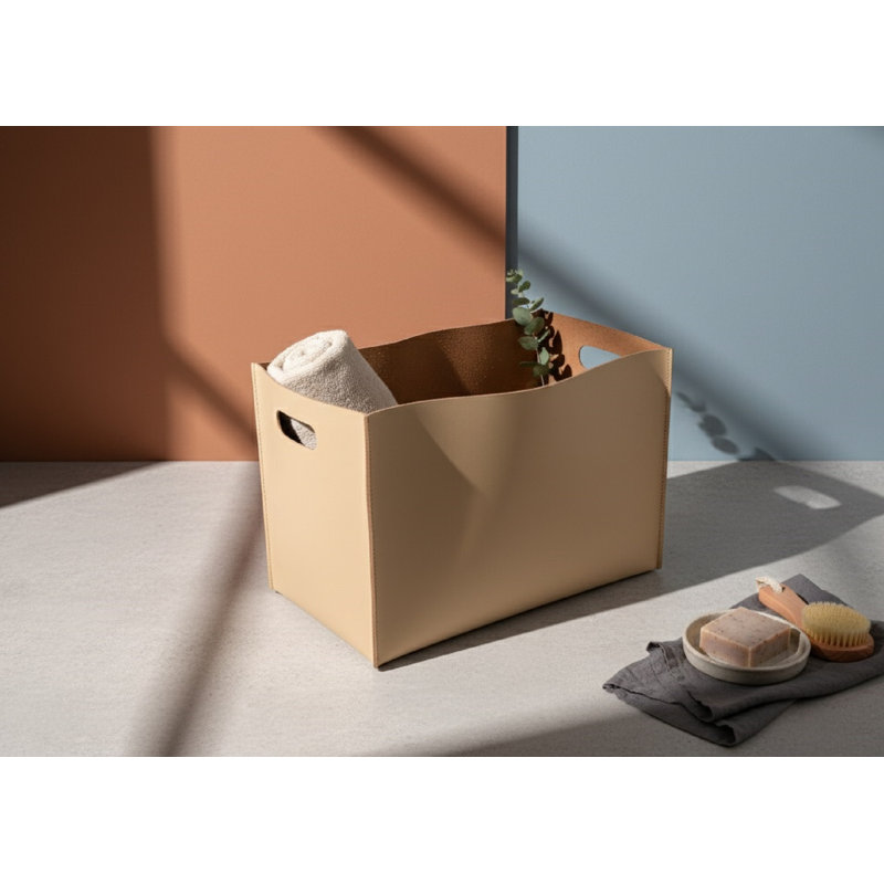 Boîte à outils en cuir Ceryis Napa, Beige