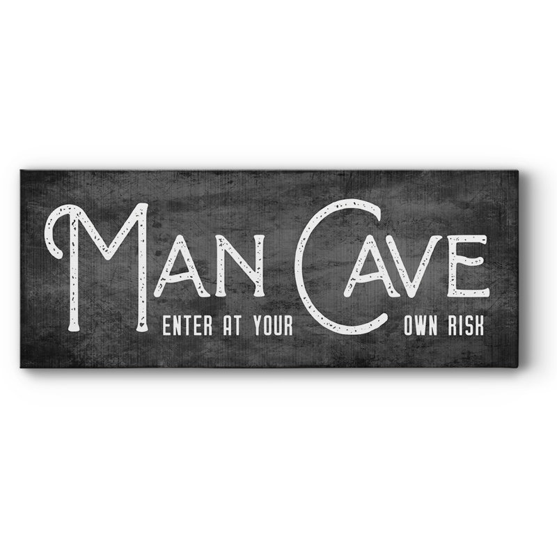 Man Cave, H 12 po x l 30 po x P 1,5 po