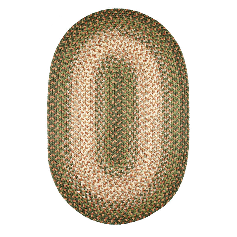 Tapis géométrique tressé à la main Deserie, Ovale 7 pi x 9 pi