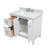 Brasby 37'' Single Bathroom Vanity with Engineered Stone Top-1357181075-1357181074