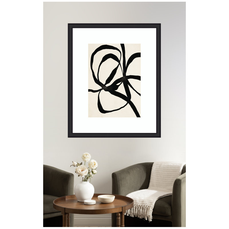 «Black Twist 1» par Alicia Bock, reproduction d'art encadrée