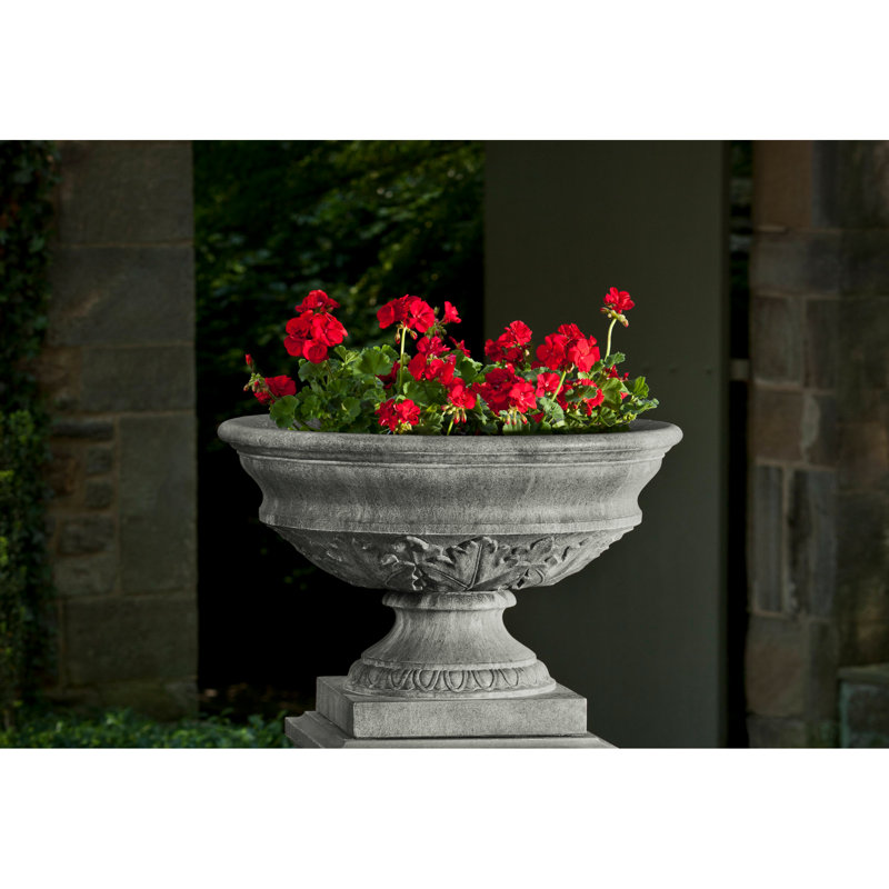 Coachhouse Cast Stone Urn Planter, Alpine Stone