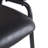 Ethan Indoor Metal Upholstered Barstool, Faux Leather Seat With Wowen Rattan Decorated Backrest, Set Of 2