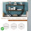 Console de style industriel 48 po avec tablette de rangement ouverte à 3 niveaux-969099118