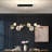 Modern Minimalist Style Restaurant or Bar Chandelier, Gold and black, two colour options-118294923-122090747