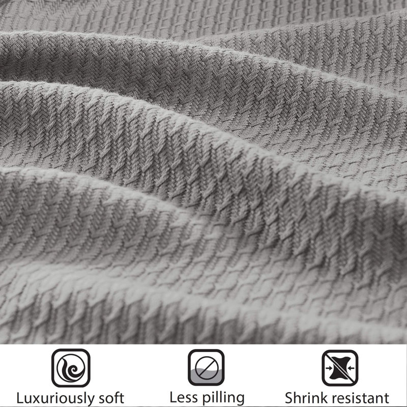 Couverture chauffante moelleuse, Simple, Gris