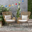 Chaise de patio avec coussins (ensemble de 2)-379499544-379499545