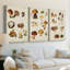 Mushroom Species I - Toile tendue sur mesure avec châssis - 3 pièces-1667600552