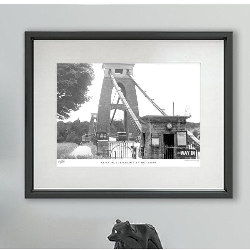 Clifton, Suspension Bridge C1950 - Single Picture Frame Print, 28cm H X 36cm W x 2cm D