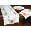 Scrolling Poinsettia Embroidered Cutwork Table Runner-12476232