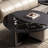 Multi-functional rock plate round coffee table