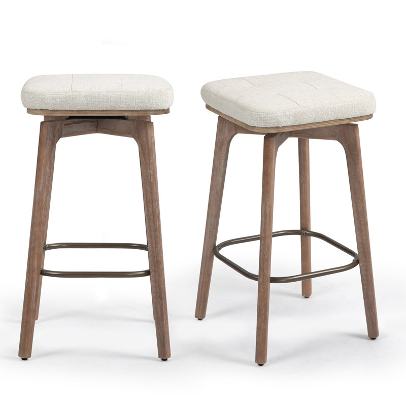 Oliviah Swivel Upholstered Counter Stool,  Counter Stool (26.8" Seat Height)