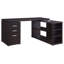 Tona Cappuccino 3-Drawer L-shape Computer Desk-1096983445