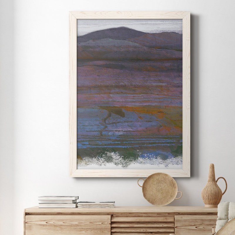 «Majestic Mountains II», peinture sur toile encadrée, Blanc, H 20 po x l 17 po x P 1 po