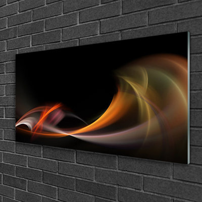 Abstract - Unframed Graphic Art on Glass
