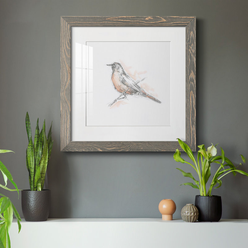 Robin des bois II, Cadre gris, H 31,5 po x l 31,5 po x P 1,5 po