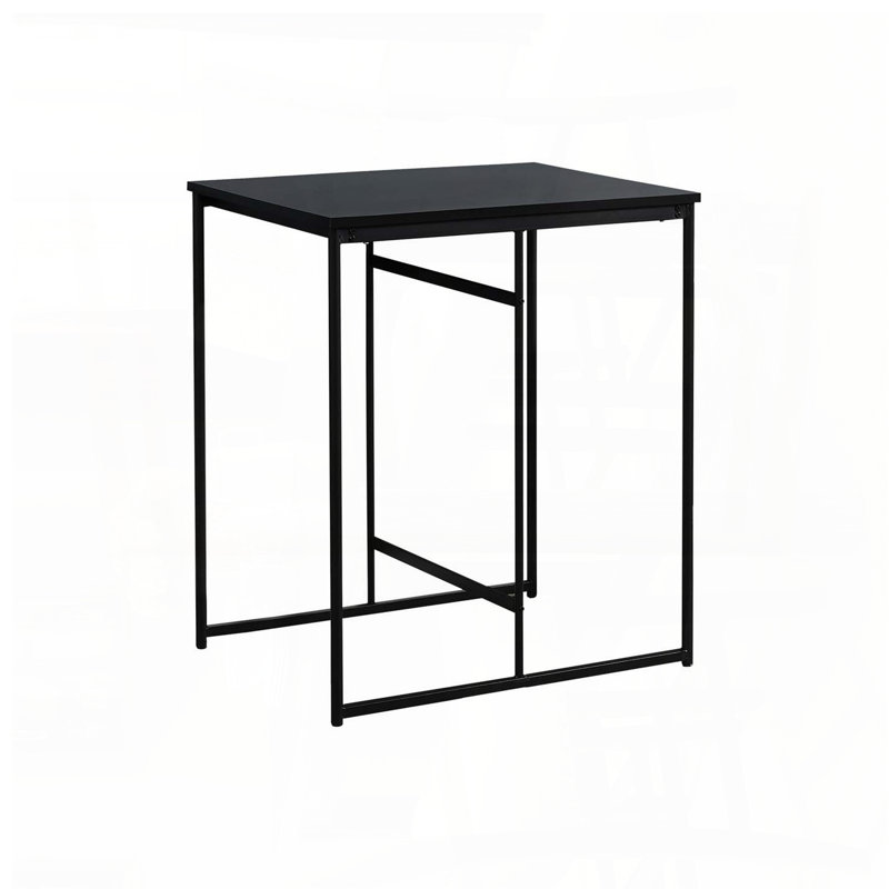 Table rectangulaire 32 po à hauteur de comptoir pour les petits espaces, Noir