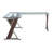 Zenos L-Shaped Glass Top Writing Desk