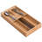 Durable Bamboo Silverware Organizer - Double Layer Design For Utensils Storage
