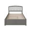 Lit plateforme en bois massif avec pied de lit et gigogne Florio-140254013-168068953